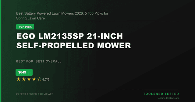 EGO LM2135SP 21-Inch Self-Propelled Mower