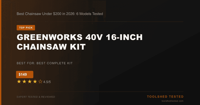 Greenworks 40V 16-Inch Chainsaw Kit