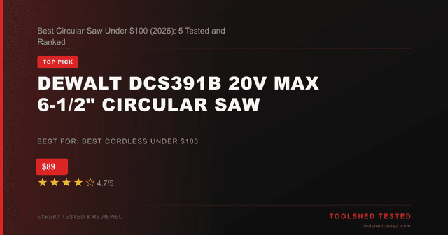 DEWALT DCS391B 20V MAX Circular Saw