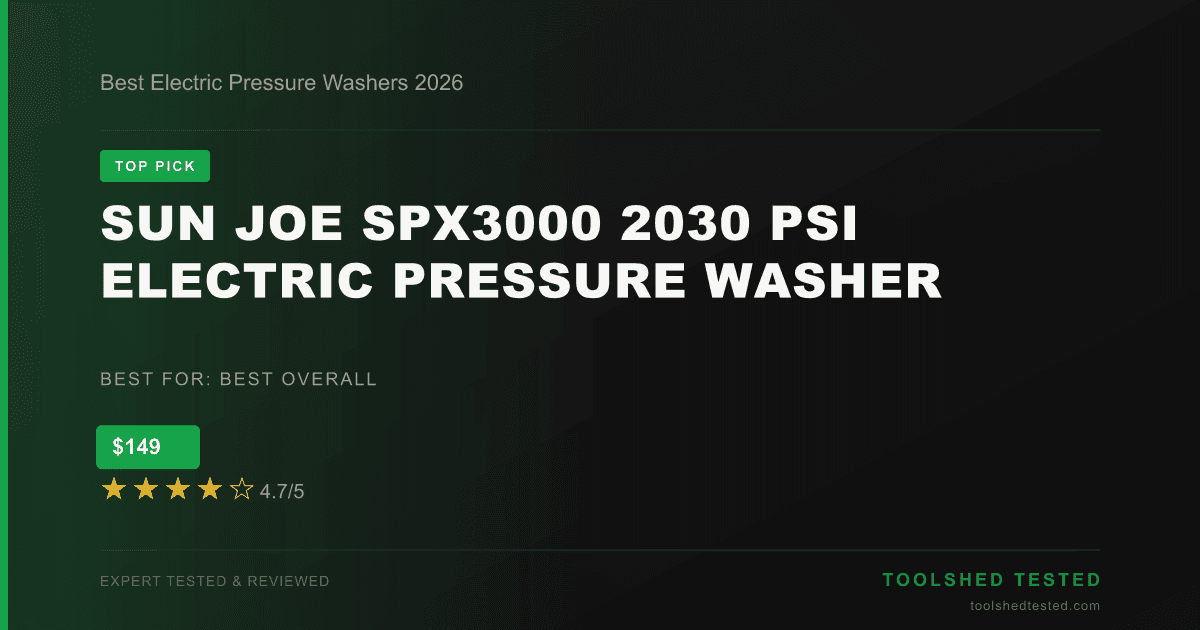 Best Electric Pressure Washers 2026