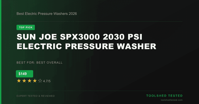 Sun Joe SPX3000 2030 PSI Electric Pressure Washer