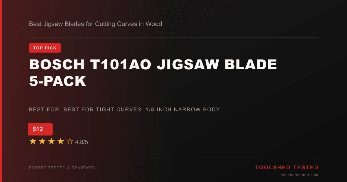 Best Jigsaw Blades for Cutting Curves in Wood