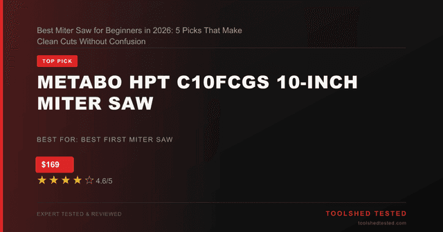 Metabo HPT C10FCGS 10-Inch Miter Saw