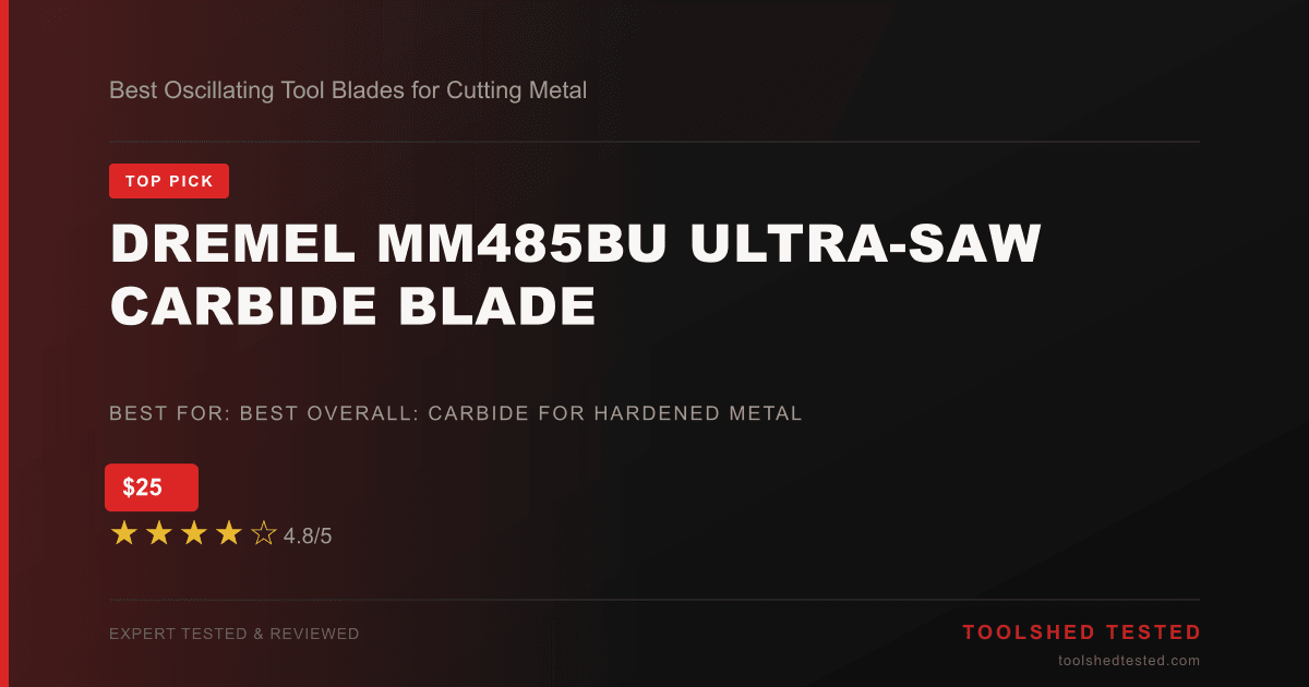 Best Oscillating Tool Blades for Cutting Metal