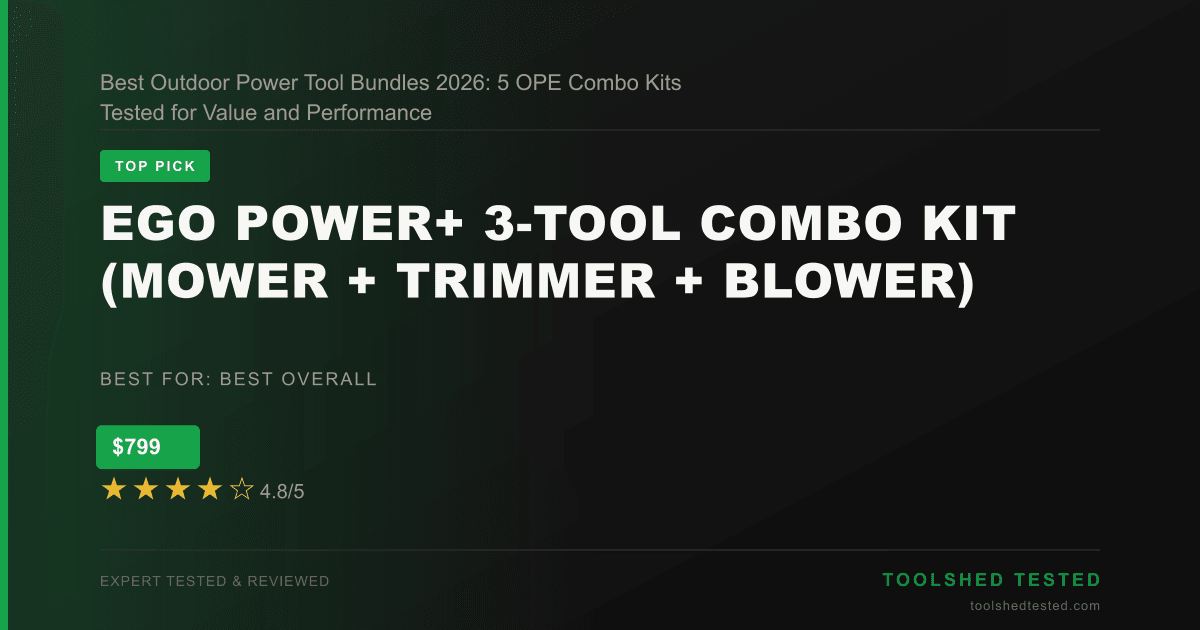 Best Outdoor Power Tool Bundles 2026: 5 OPE Combo Kits Tested for Value and Performance