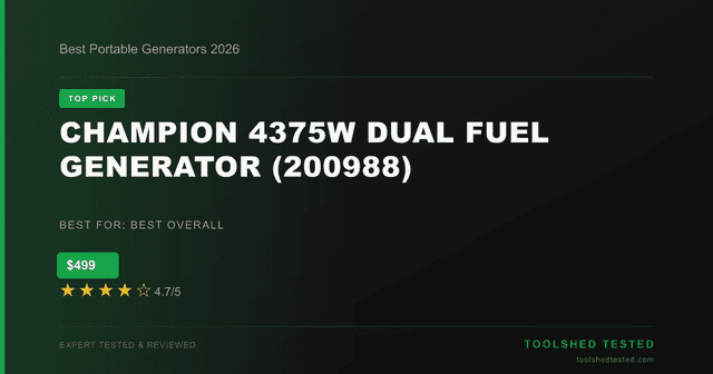 Champion 4375W Dual Fuel Generator (200988)