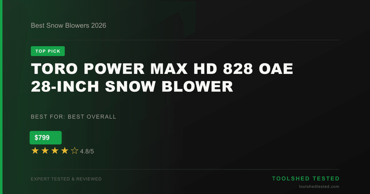 Best Snow Blowers 2026