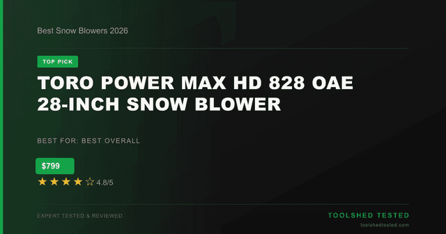 Toro Power Max HD 828 OAE 28-Inch Snow Blower