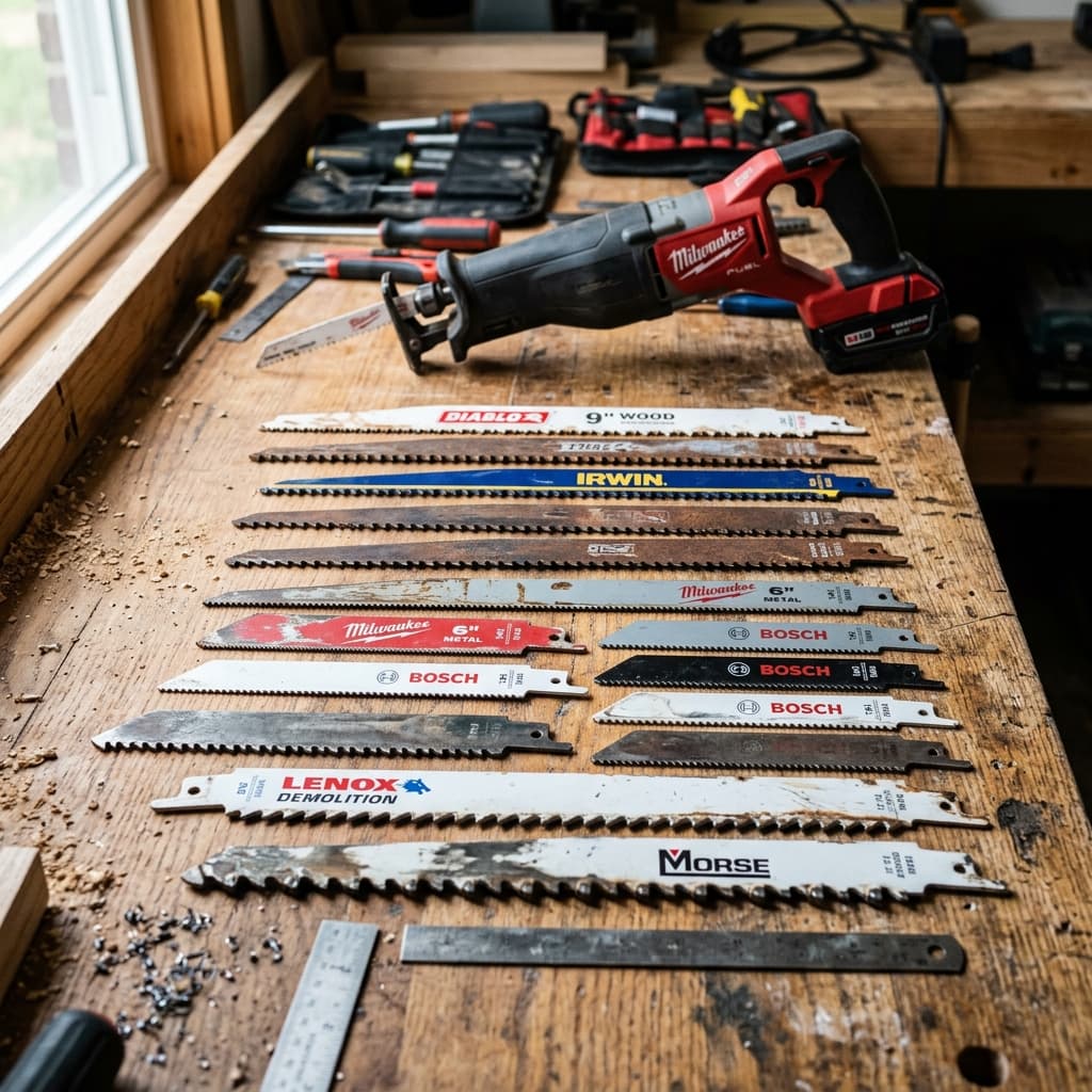 Best Reciprocating Saw Blades (2026): 5 Sets Compared for Wood, Metal, and Demo