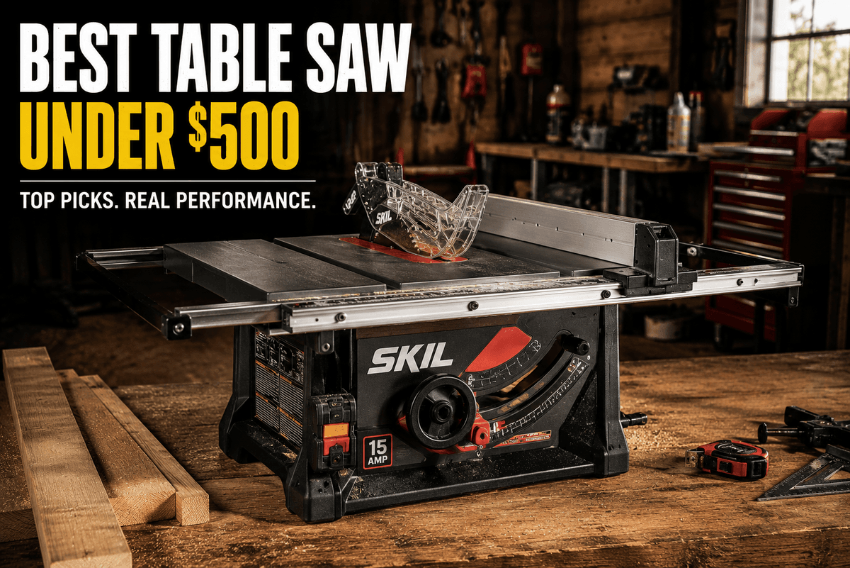 Best Table Saw Under $500 (2026): 3 Picks That Cut Clean Without the Cabinet Price