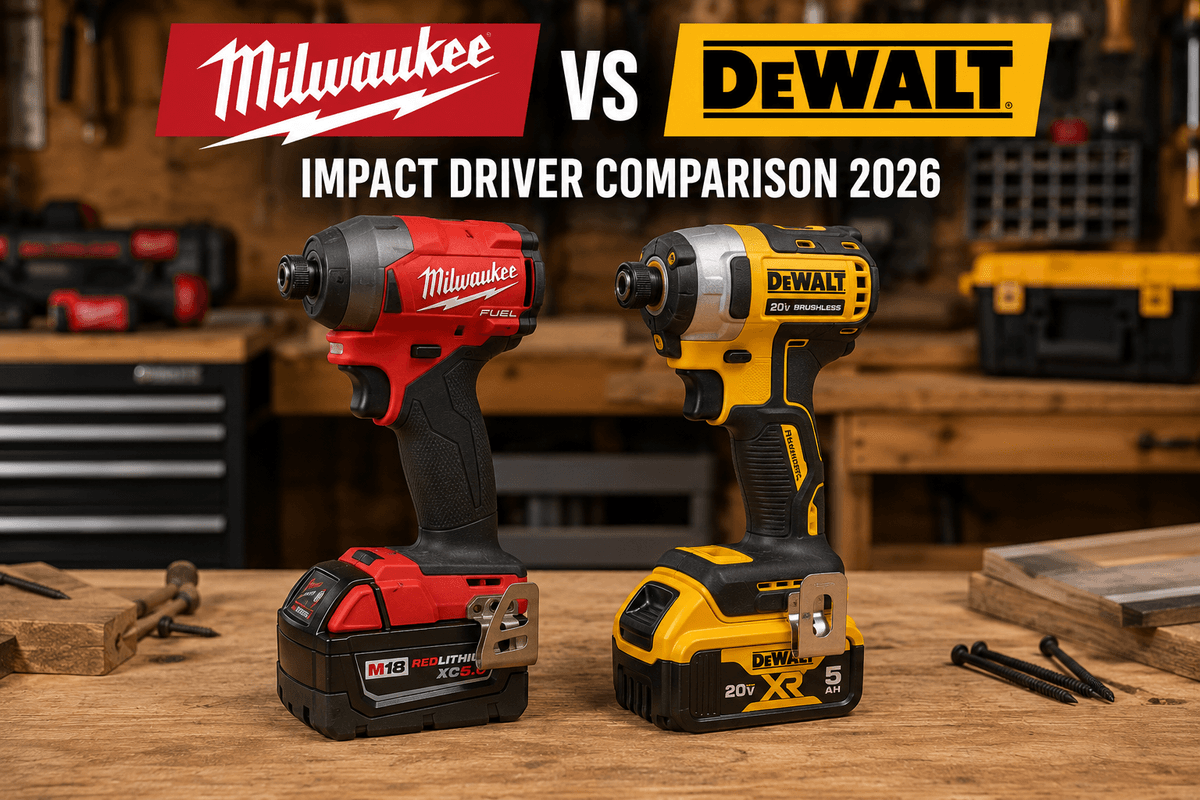 Milwaukee vs DeWalt Impact Driver (2026): Head-to-Head Test