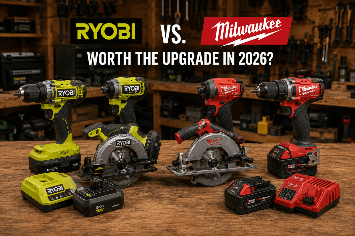 Ryobi vs Milwaukee (2026): Is the Upgrade Actually Worth It?